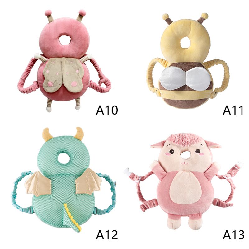 Baby Slaap Klepstandsteller Veiligheid Producten Kind Cartoon Peuter Breukvast Ademend Hoofdsteun Hoofd Crash Bescherming Pad Cap