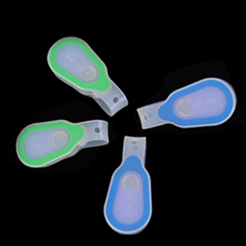 2Pcs LED Flashlight Clip on To Clothing LED netic Lights Running Button Silicone Clip Lamp for Hiking Running