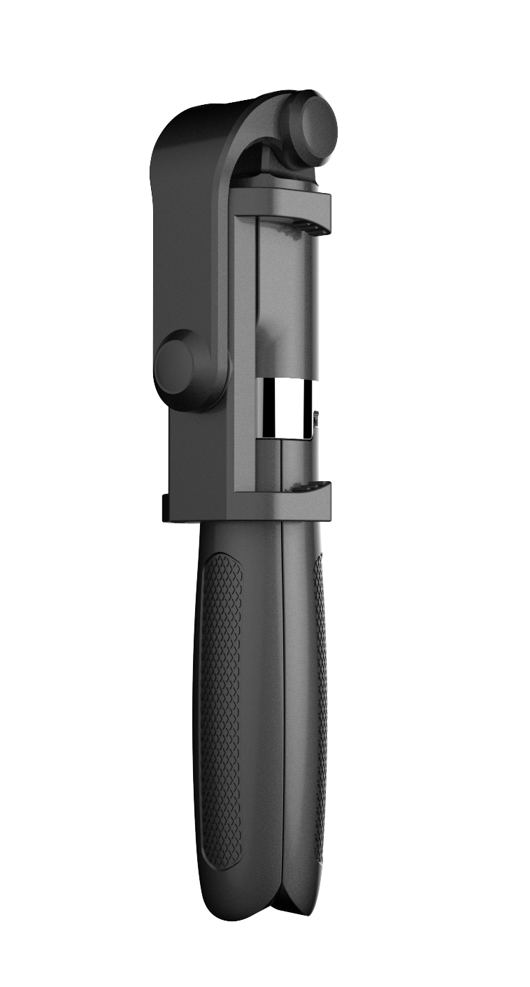 3 in 1 bluetooth monopod stativ stativ til xiaomi redmi note huawei iphone 11 xr 7 8 plus samsung mobiltelefon smartphone stativer: Sort