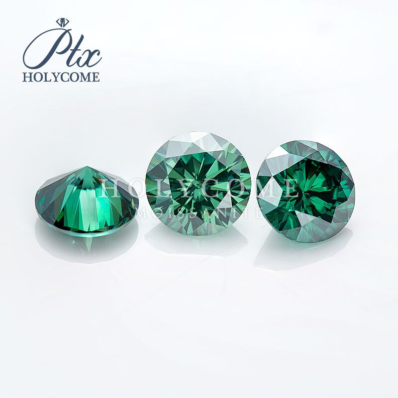 6.5Mm Groen Ronde Cut In Voorraad Moissanite Leverancier VVS1 Moisanite Ring Voor Sieraden Maken Carving