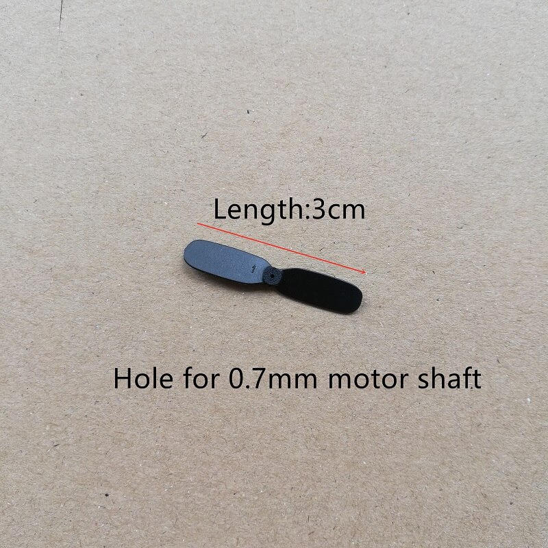 Cuchillas traseras de helicóptero R/C, accesorios de hélices para Mini modelo RC, juguetes, piezas de repuesto de helicóptero: 3cm 4pcs