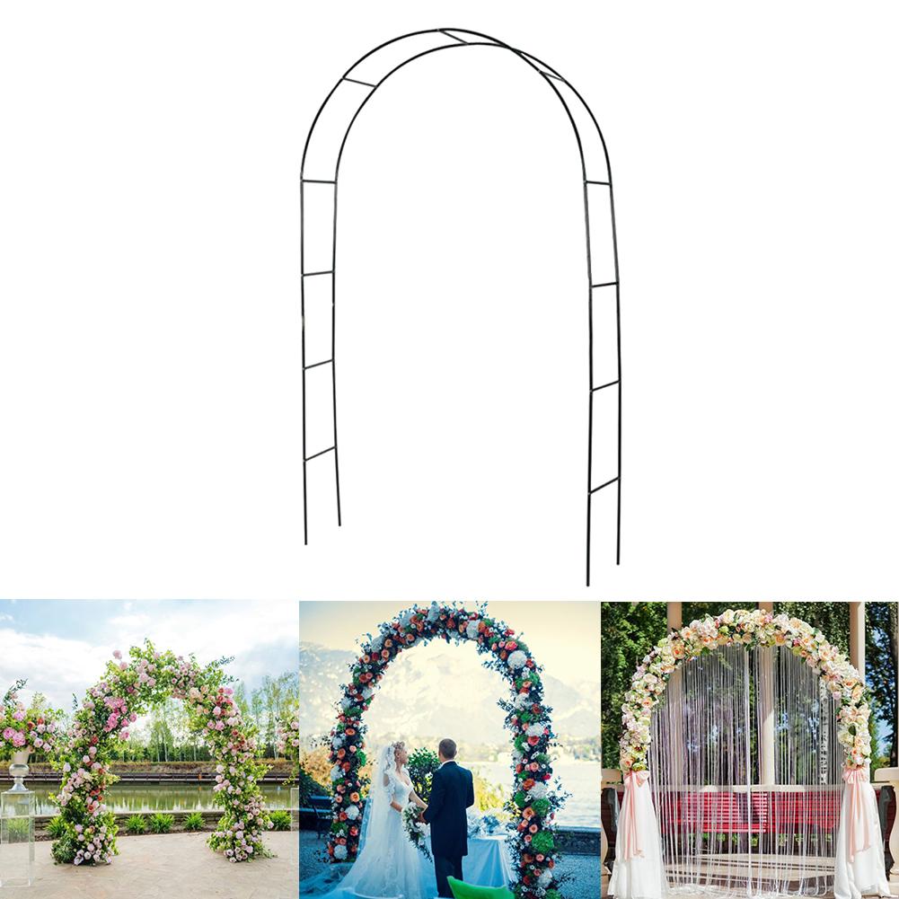 Jern bryllup bue dekorative blomsterstand plante klatrestativ hage bakteppe bue til ekteskap bursdag bryllupsfest dekor