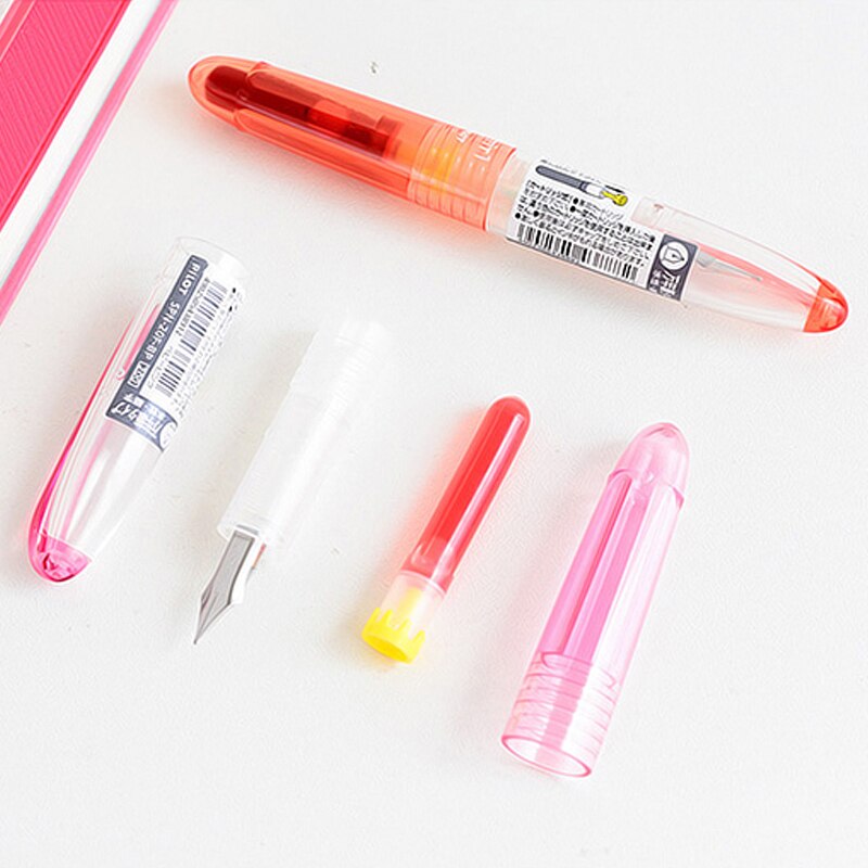 Pilot Vitaliteit Pen Transparante Vulpen SPN-20F Student Draagbare Kleur Mini Pen Vervangbare Inkt Zak