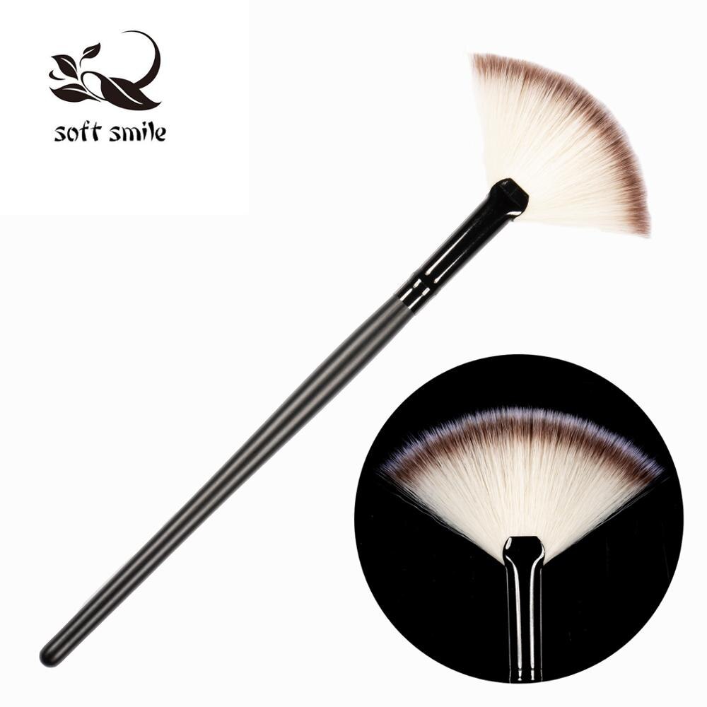 Zachte Glimlach 1 Pc Oogschaduw Make-Up Borstel Multi-Functionele Verdubbeld Ended Eyeshadow Make-Up Cosmetische Brush Tool Champagne goud