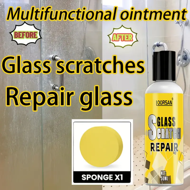 Car glass scratch repair kit paste, multifunctional glass scratch repair paste, apply and wipe to remove scratches