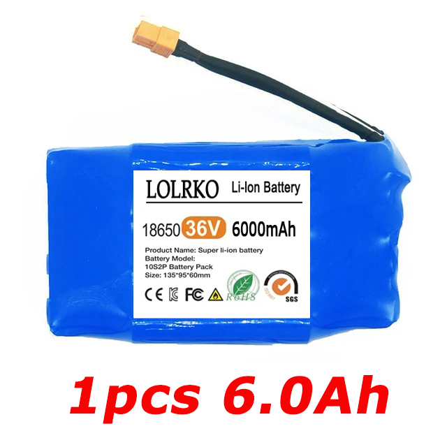 Nieuw geüpgraded 36V 12Ah 10s2p lithiumbatterijpak, geschikt voor elektrische zelfbalancerende scooters en luchtkussen eenwielers: green