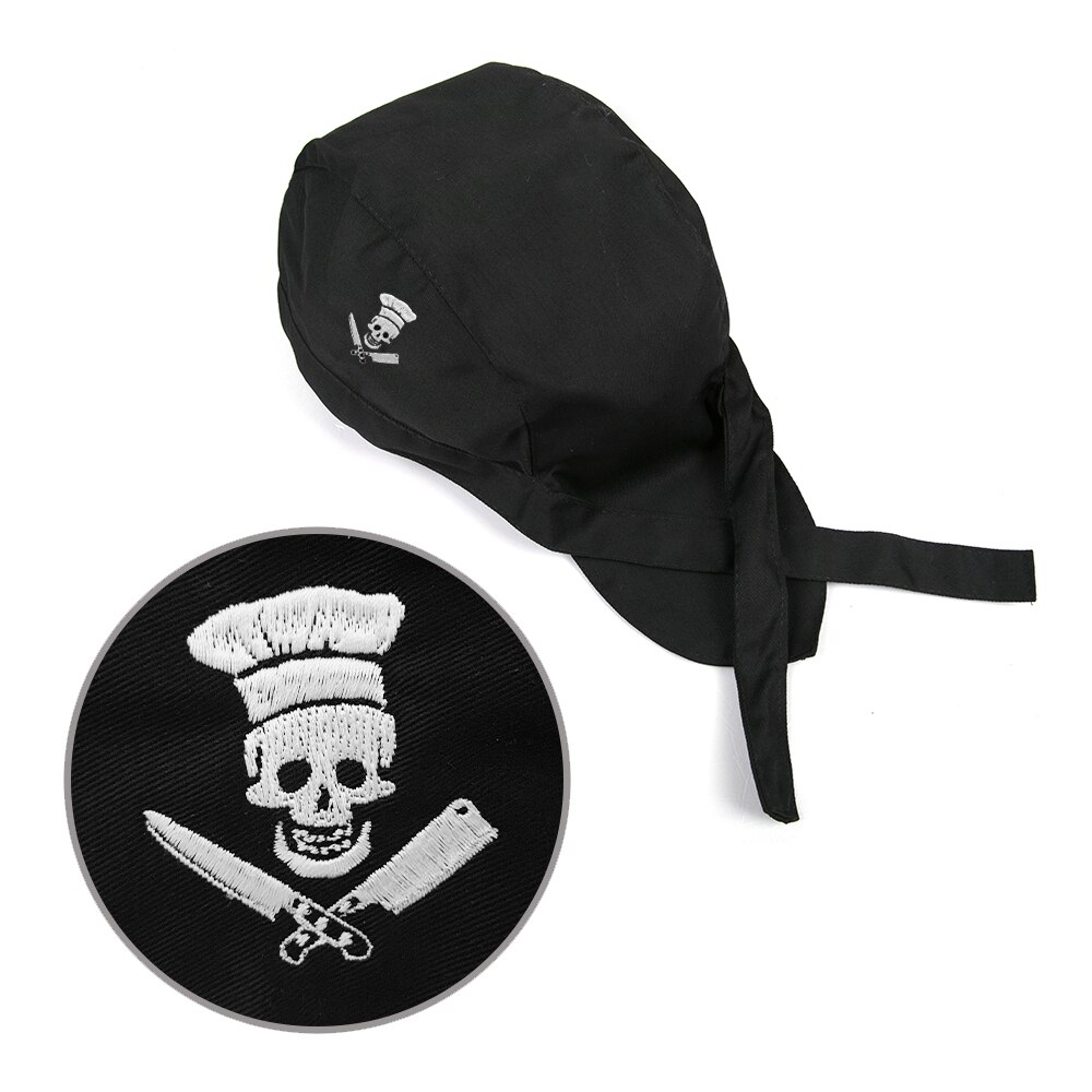 Broderi kokke hat sort justerbar unisex mesh køkken madlavningsuniform hat hotel restaurant grill bager barbershop voksen kasket: 7