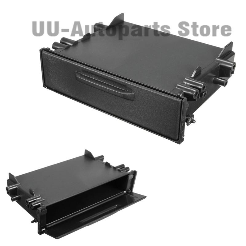 Opbevaringslomme boks kit universal enkelt din bil cd afspiller radio stereo dash trim opbevaring lomme boks kit