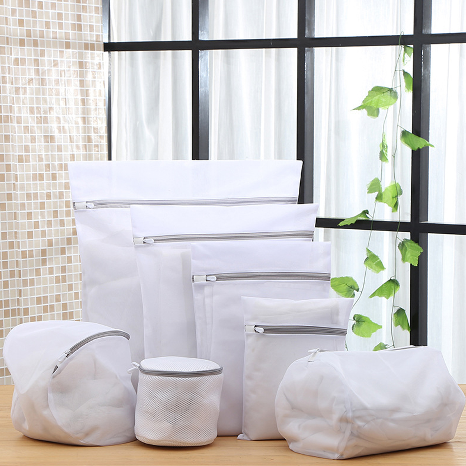 Wassen Waszak Kleding Zorg Bescherming Net, fijn Gaas Beha Tas Lingerie Netto Zak Wasmachine Polyester Wasserij Wassen Tassen