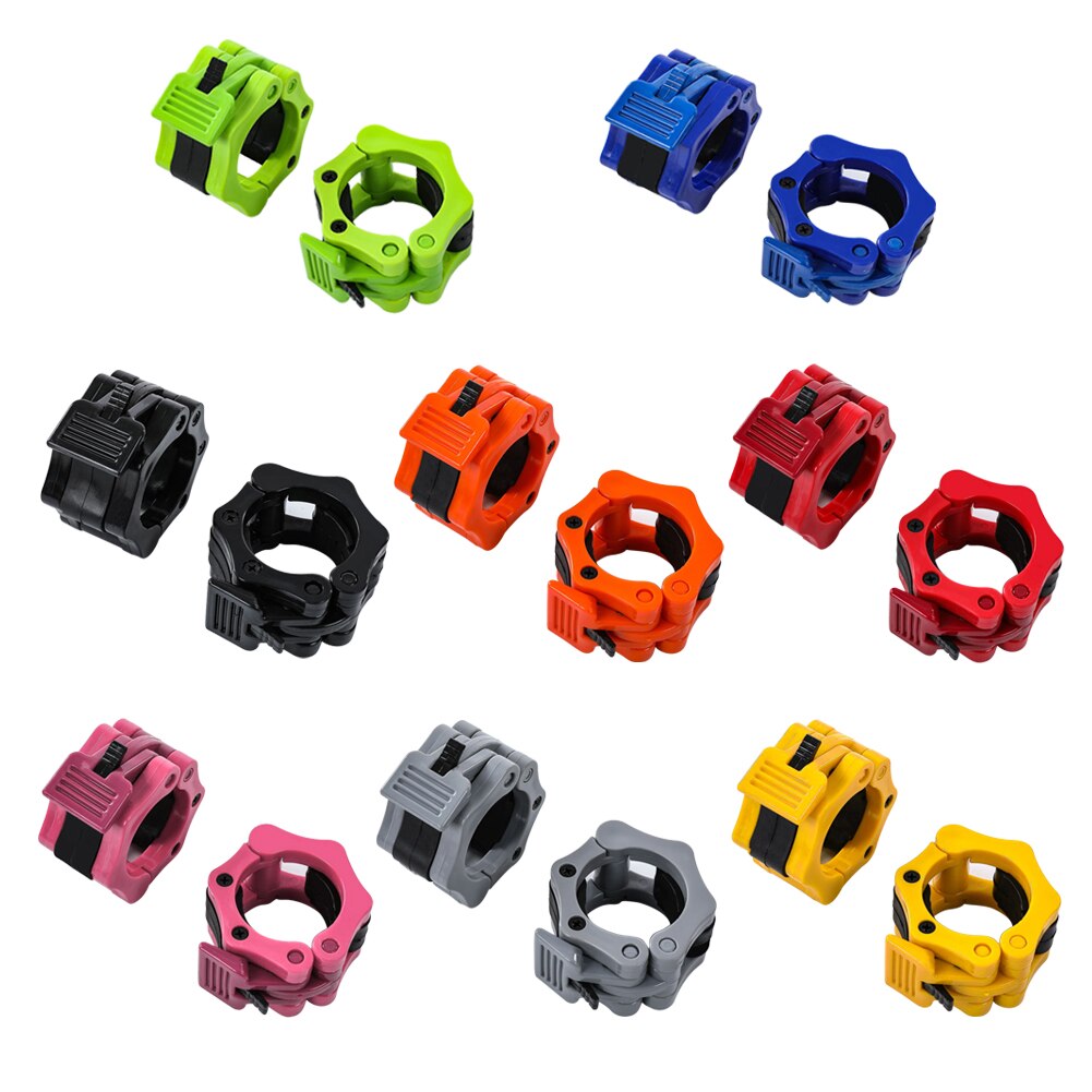 Bodybuilding halterklem clip veervergrendeling gewichtheffen halterhalsband voor eenvoudige veiligheid trainingsversieringen