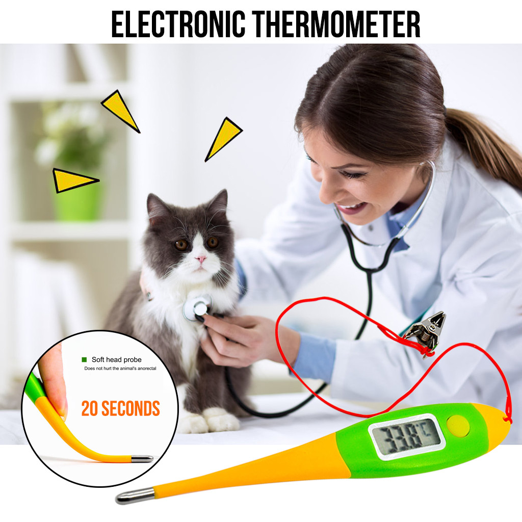 1Pc Intelligente Digitale Thermometer Voor Honden Kat Varken Dieren Elektronische Thermometer Professionele Tools Veterinaire Benodigdheden