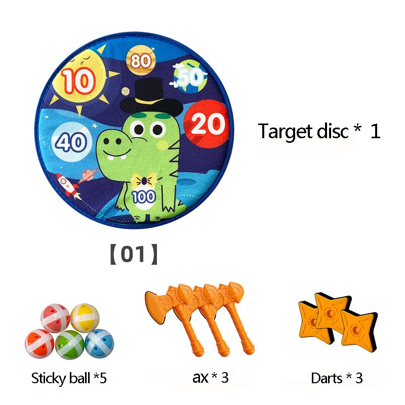 Cloth Dartboard Sets Kids Toys Safety Sticky Ball Target Darts Toy Children's Target Toy Safety Game Children Dart Toys: 11