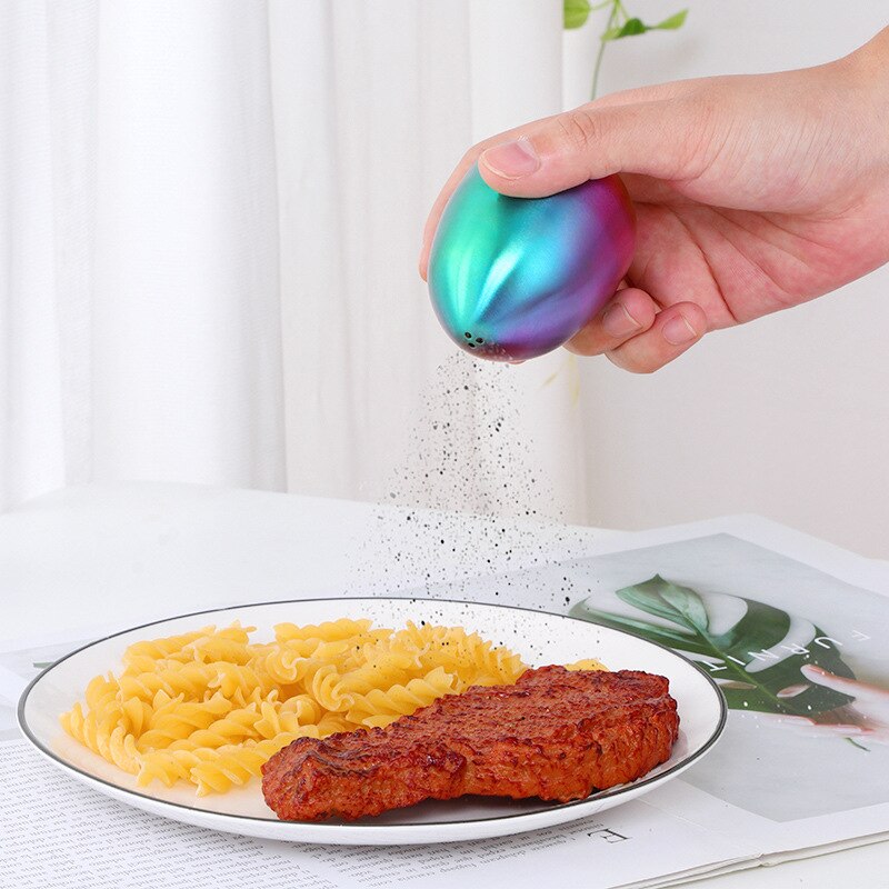 Rustfrit stål cruet flasker sæson salt shaker dåser peber shakers krydderi æske madlavning krydderi flaske bbq rosa guld