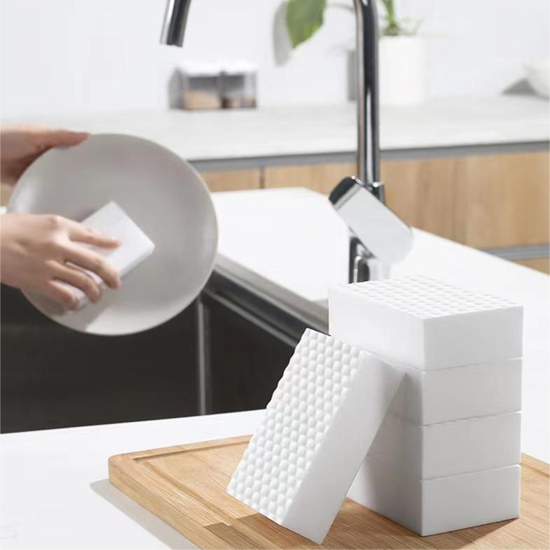 Éponge magique compressée en mélamine, 20 40 pièces, pour chaussures, cuisine, bureau, salle de bains, outils de nettoyage multifonctions, éponge à Double Compression