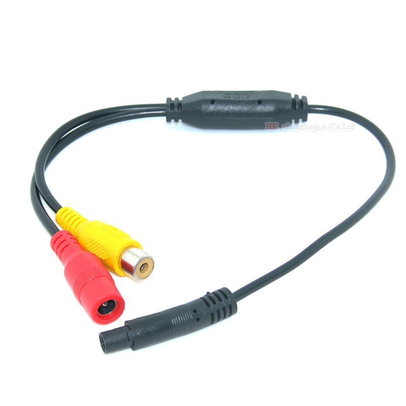 Car Video Cable RCA-4PIN For Car Rear View Camera Connect Car Monitor DVD Trigger Cable Parking assistance