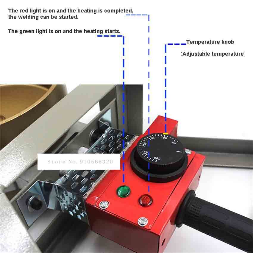 DN160 Vertical Pipe Fuser High Welding Machine PPR Water Pipe Tool 160 Welding Machine 220V 1500W 0-300 Degrees