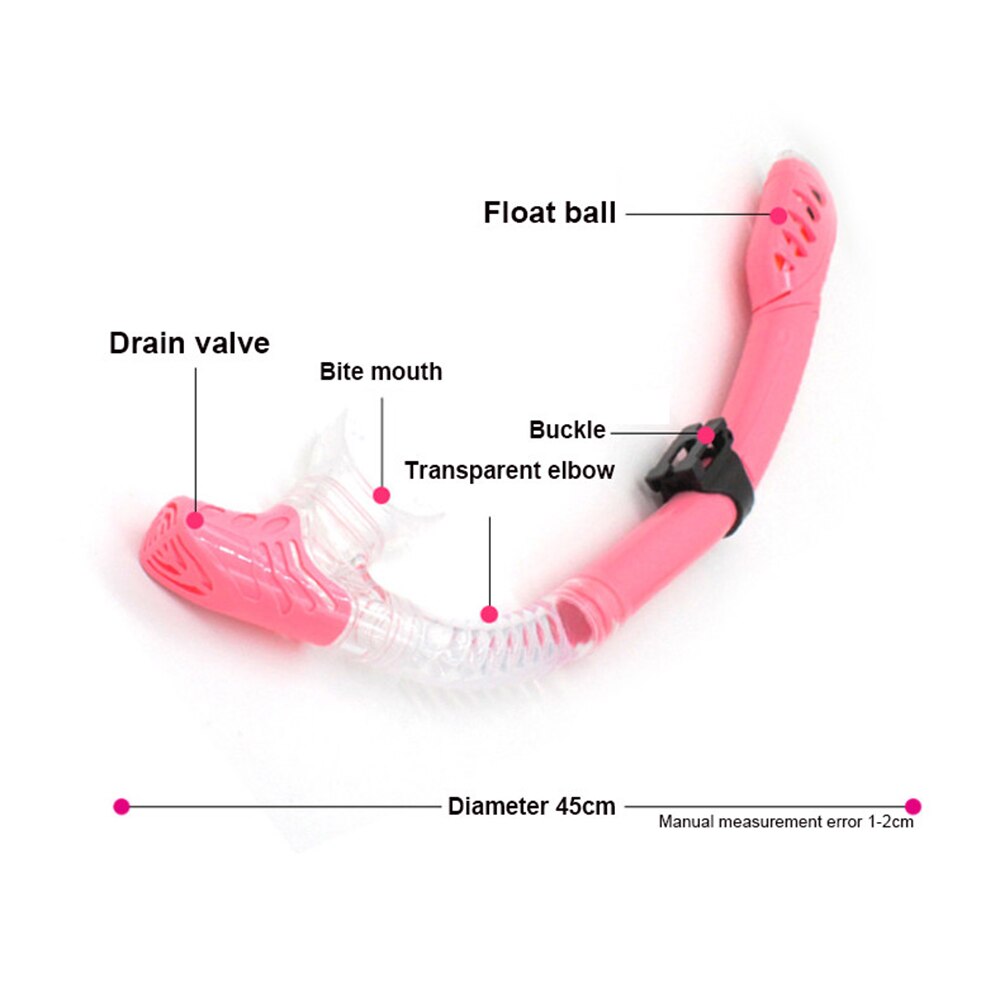 Scuba Diving Mask Silicone Mask Snorkel Anti-Fog Diving Mask Snorkel Full Dry Tube Underwater Swim Equipment