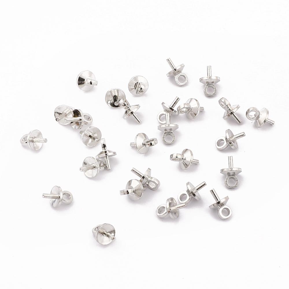 Klemmetjes voor hangers antiek zilver 12mm - Sieraden bail klem