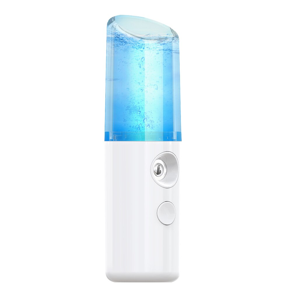 Pulvérisateur facial nano rechargeable par usb, humidificateur hydratant, nébuliseur usb, vaporisateur facial pour prendre soin de la santé du visage, élément portable: D