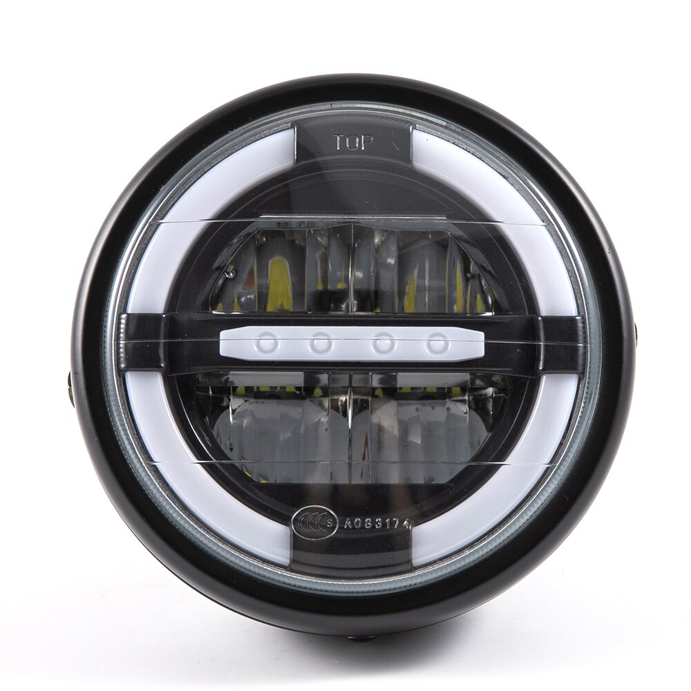 7 Zoll LED Motorrad Scheinwerfer Blinker Universal- 7 "Runde Kopf Licht Scheinwerfer Cafe Rennfahrer Bobber Honda: Modell 3