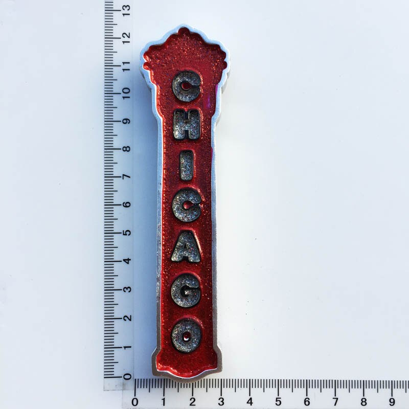 USA Yourk Fridge Magnets Florida WonderWorks San Francisco Hawaii Tourism Souvenir Magnetic Refrigerator Magnets: Chicaco