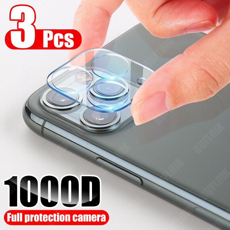 3Pcs Camera Bescherming Glas Voor Iphone 11 12 Mini Pro Max X Xr Xs Max Screen Protector Voor Iphone 11 Pro 7 8 Plus Se Lens Glas