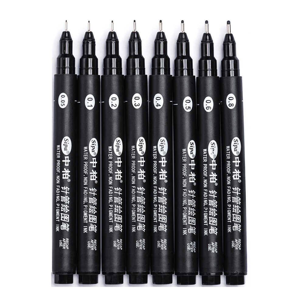 Fine Line Needle Pen for Cartoon Sketching, Comic, Manga, Artist Illustration, Technical Drawing, Figure