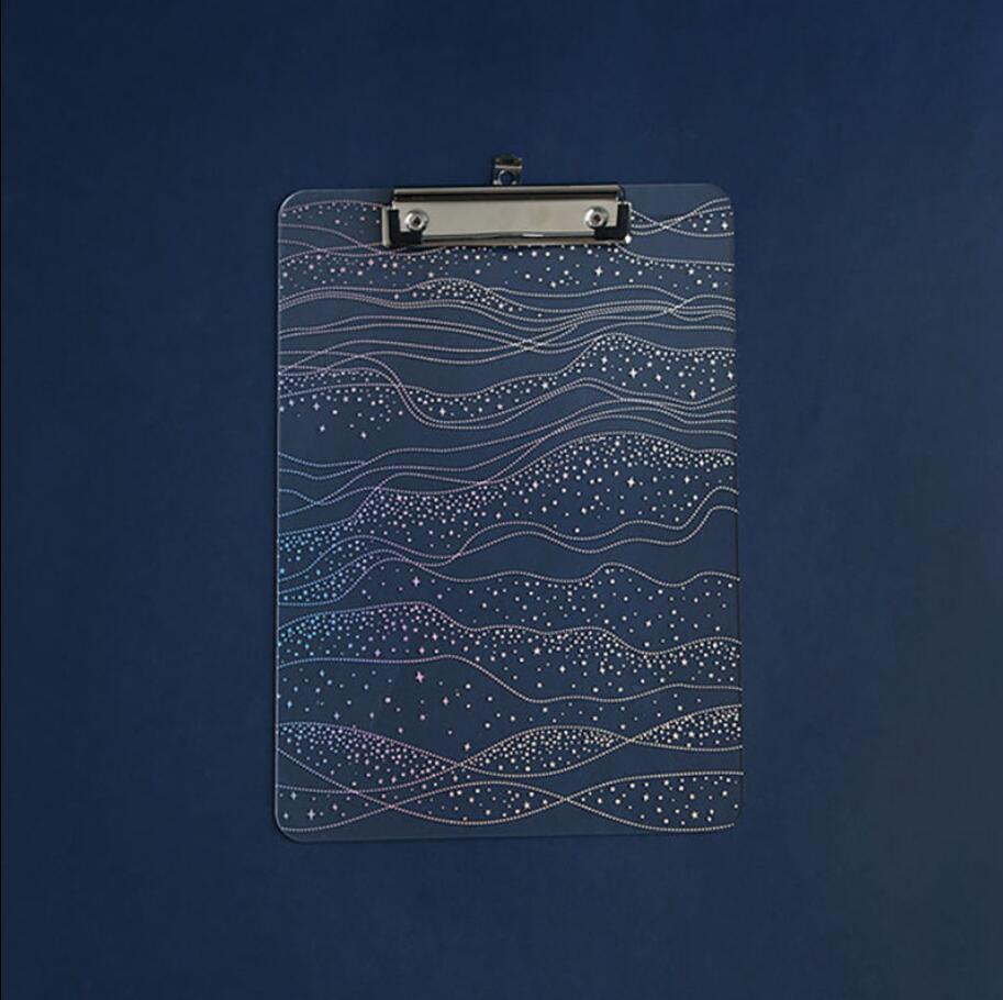 Cartoons Series Writing Board Clip Stationery A4 Paper Acrylic Pad Splint Transparent School Supplies: C