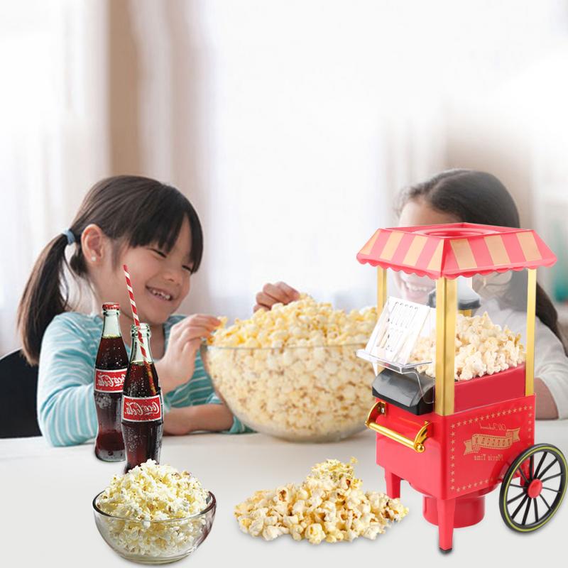 Máquina eléctrica pequeña para hacer palomitas de maíz calientes, para carnaval, hogar, bricolaje, para niños, 220V, HWC