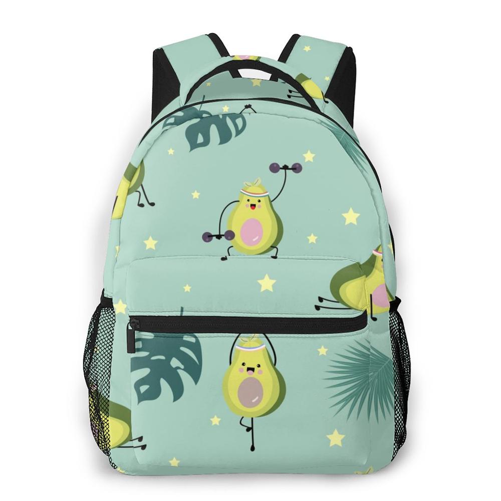 Backpack Women Backpack Shoulder Bag Avocado Pattern School Bag For Teenage Girl Children Backpacks Travel Bag: colour4