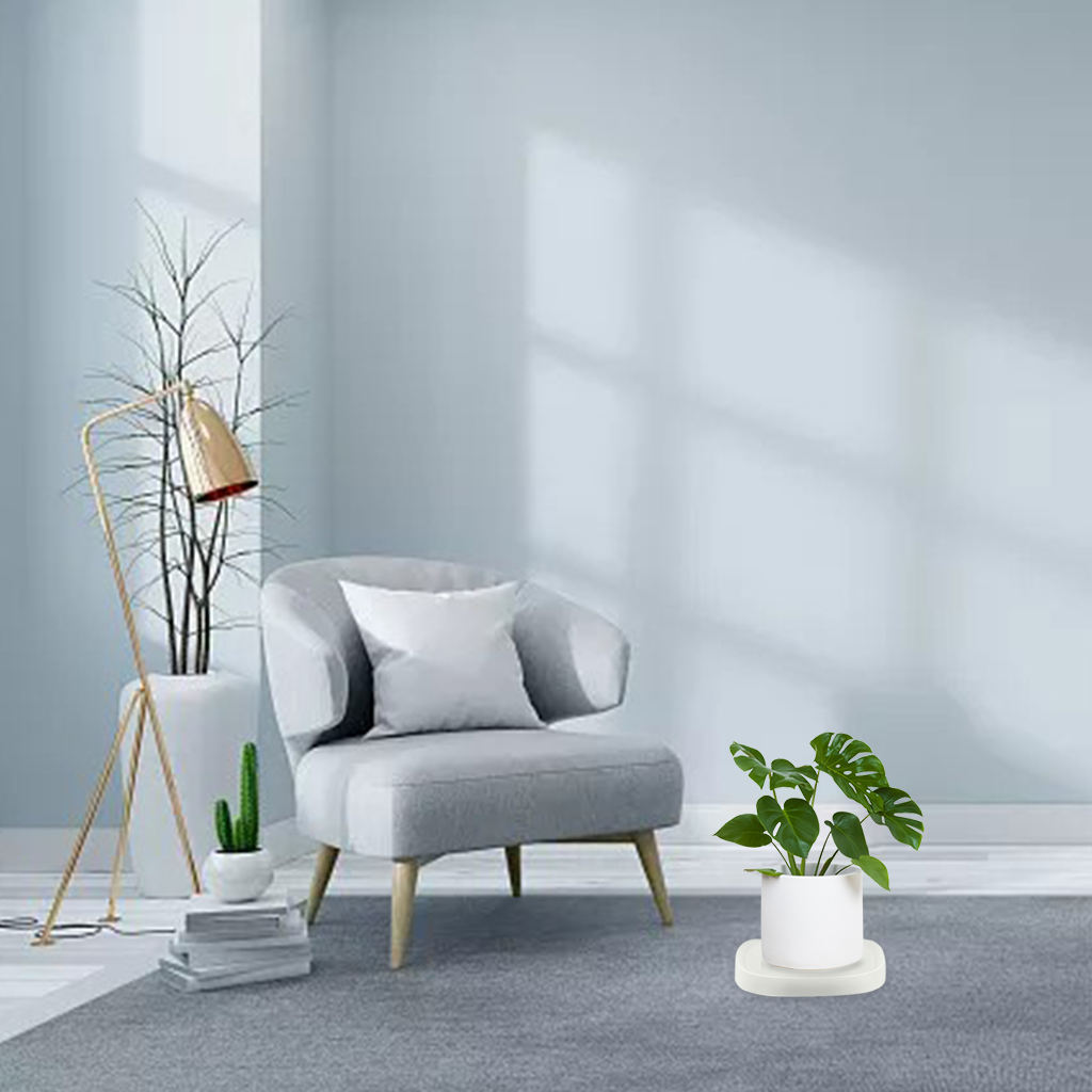 Mobiele Plant Caddy Roller Wielen Trolley Container Planter Caddies Voor Outdoor Indoor: White 4 Wheels M