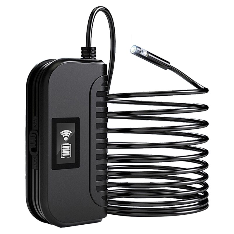 WiFi Dual Lens Endoscope 5MP 1080P 8mm HD 1Meter Handheld Endoscope with 6 LED Lights for Android IOS Phone