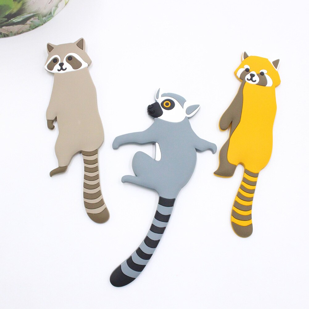 Hameçons animaux dessin animé en vogue | 1 pièce, pâte de réfrigérateur, décoration de maison Portable mignonne MDD88