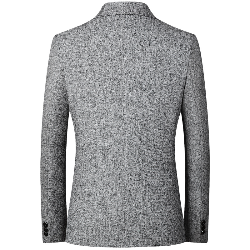Suit Coat Man Simple Solid Color Long Sleeve Male Outerwear Non-ironing Single-breasted Business Casual Men Blazer