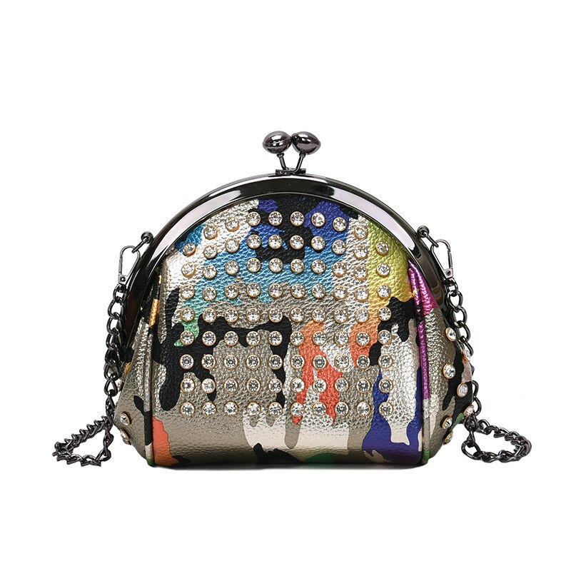 Shell bolso bolsas para las mujeres de de diamantes bolsas de mensajero bolsos de mano de mujer de hombro, de gran capacidad bolsos saco principal: Oro