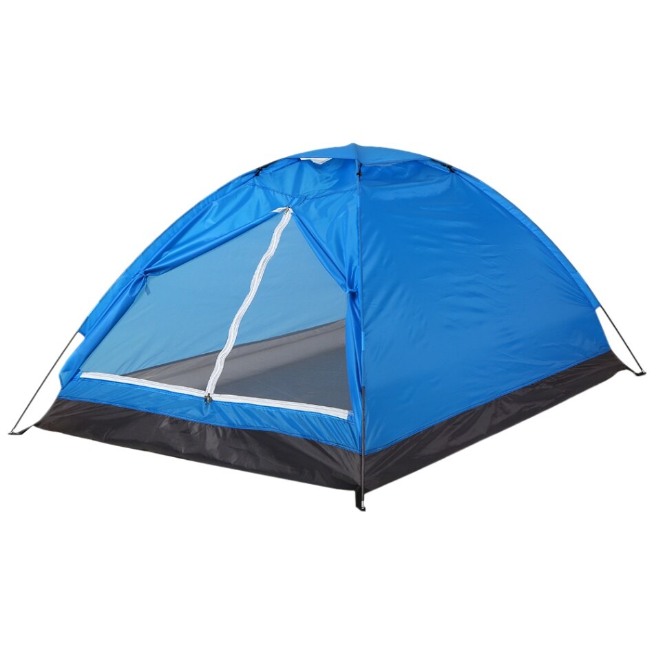 TOMSHOO-tienda de campaña impermeable para 2 personas, 200x130x110cm, pu1000 mm, tela de poliéster, una sola capa, para acampar al aire libre y senderismo: 2 Person Blue