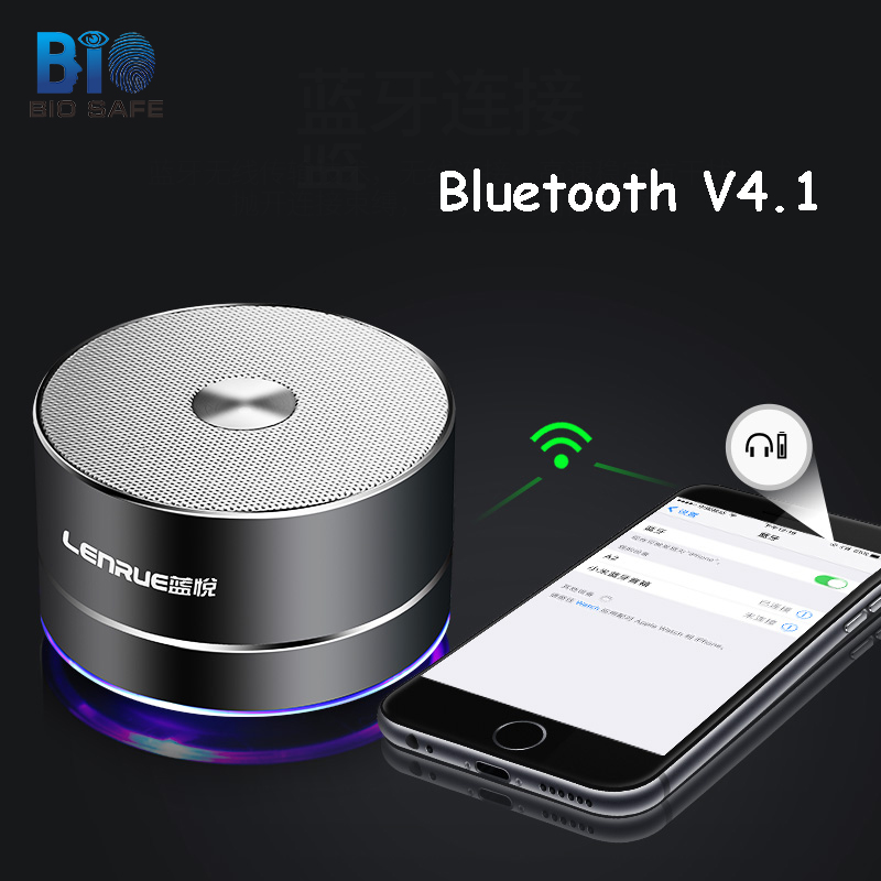 Bio Wireless Bluetooth Speaker AUX TF Card Bass Phone Computer Speakers Mini Stereo Music Audio Portable Speakers