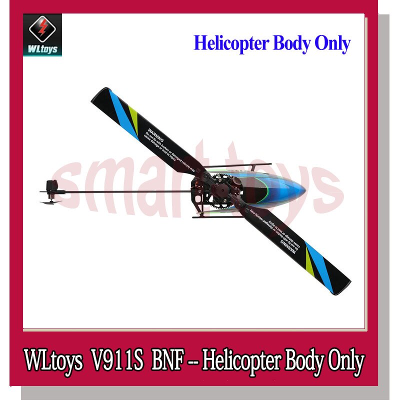 Helicóptero WLtoys V911S BNF 2,4G 4 canales 6-Aixs Gyro Flybarless RC, solo sin mando a distancia