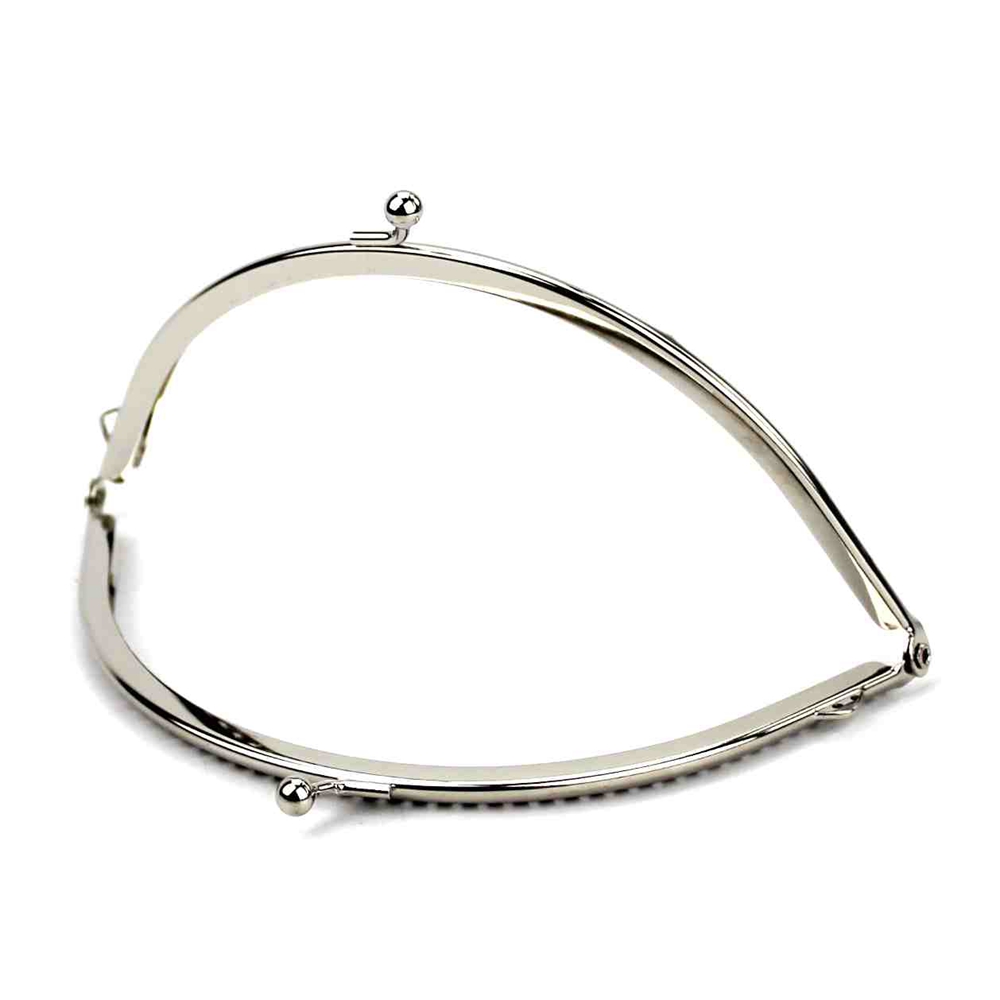 20 stks/partij Glanzend Zilver Basic Metalen Portemonnee Frame Kus Sluiting Lock DIY Tas Accessoires 8.5/10.5/12.5/15.5/18CM