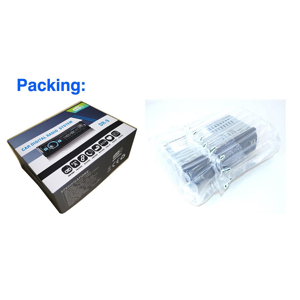 12V Single Din Bluetooth Car Stereo Radio Receiver Car Stereo Receiver Auto DAB/DAB+/FM Receiver USB MP3 Multimedia Player