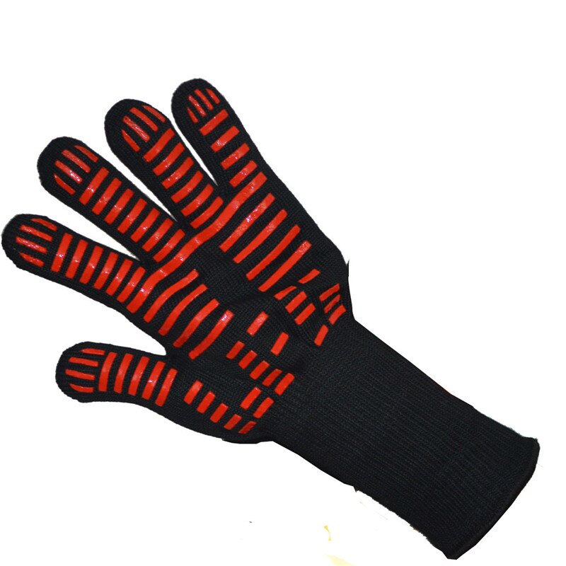 1 stück Wärme beständig handschuhe 500/800 grad Grill ofen hohe temperatur Nicht-Unterhose handschuhe isolierung Anti-verbrühungen Mikrowelle: H