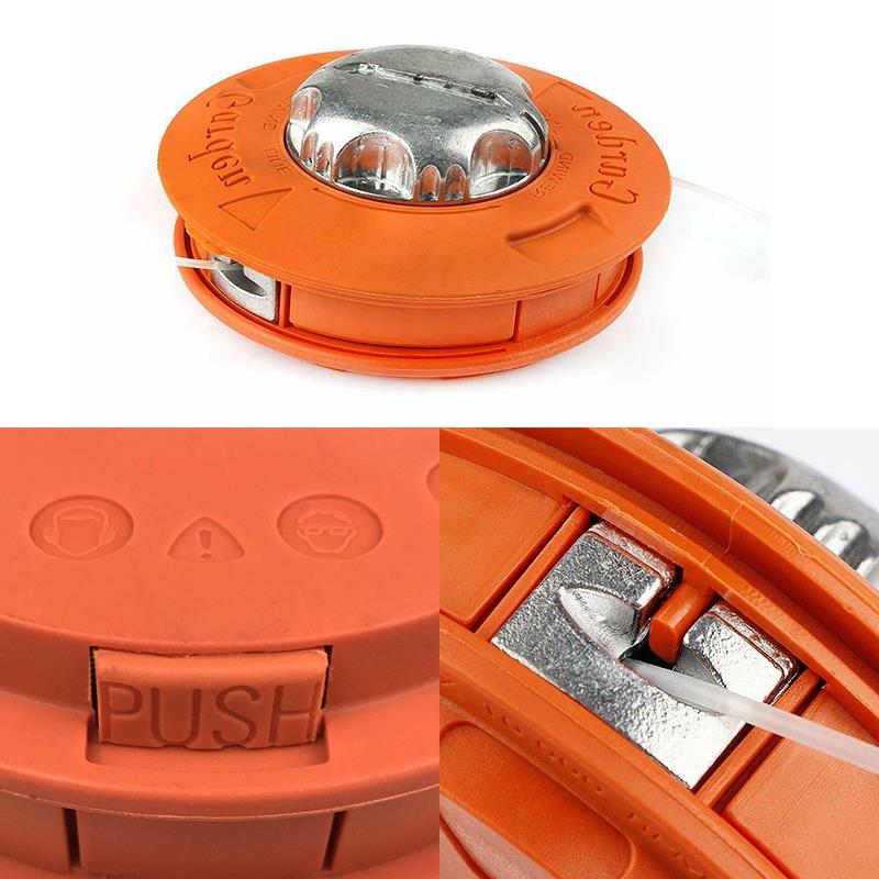 Double Spool Trimmer Line Strimmer Trimmer Head Brush Cutter Replacement Twister Bump Feed Line Whipper Brush Cutter Lawn Mower