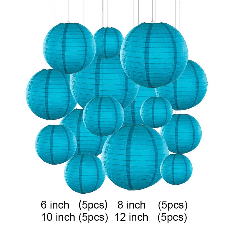 lanterne chinoise lanterne decoration mariage boule chinoise papier décoration mariage Lanternes rondes colorées en papier, 20 pièces, décorations du nouvel an chinois, décor d&#39;anniversaire et de mariage: light blue