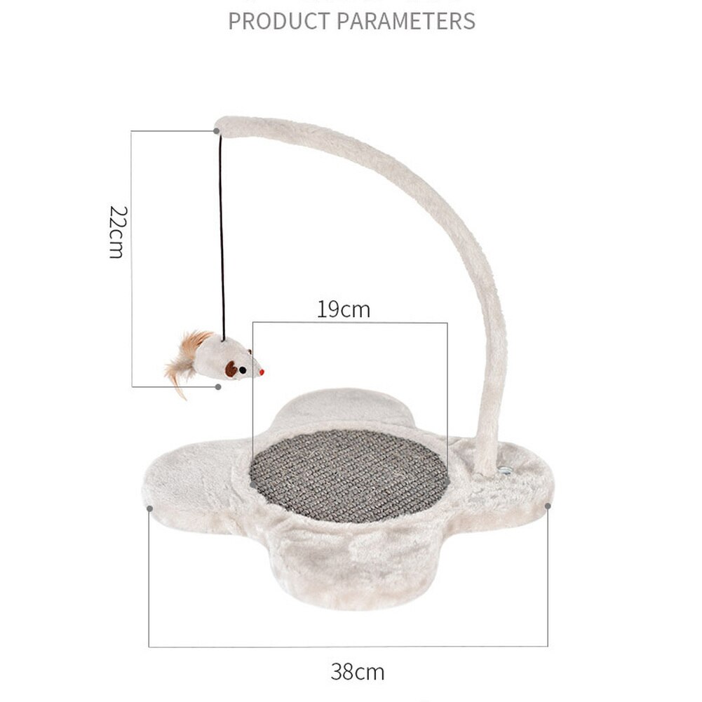 Cat Scratching Post Funny Tree with Soft Plush Cats Tower Funiture Toys Pet Pad Brush Furniture Scratch Mat Tree Toy