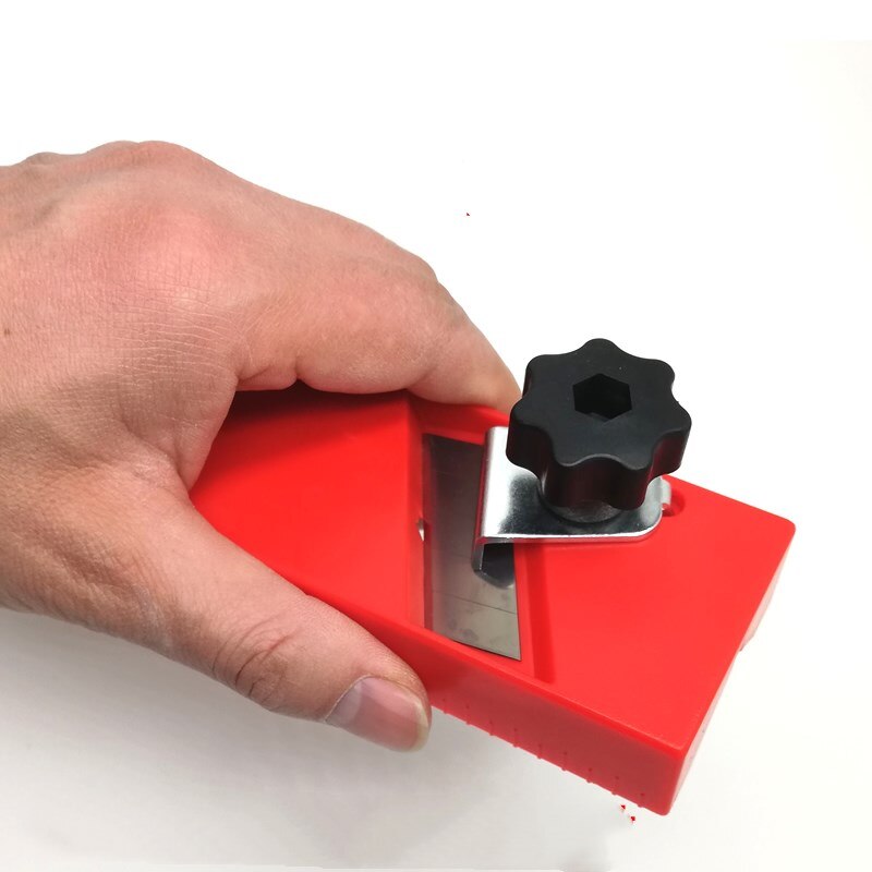 Cepillo Manual de carpintería ABS, herramienta de artesanía de madera roja, plano de biselado de 45 grados, herramientas manuales para cortador de placa de yeso de madera, máquina de borde