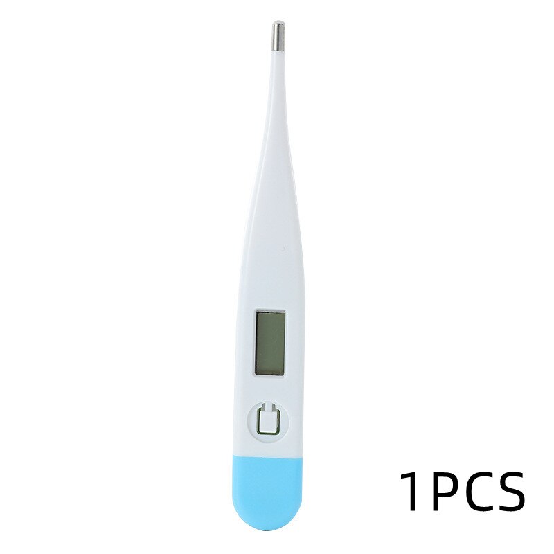 2021 nye digitale baby elektroniske termometer lcd hjemme termometer skjerm vise fleksibel tupp munn underarm universell feber: 1 stk