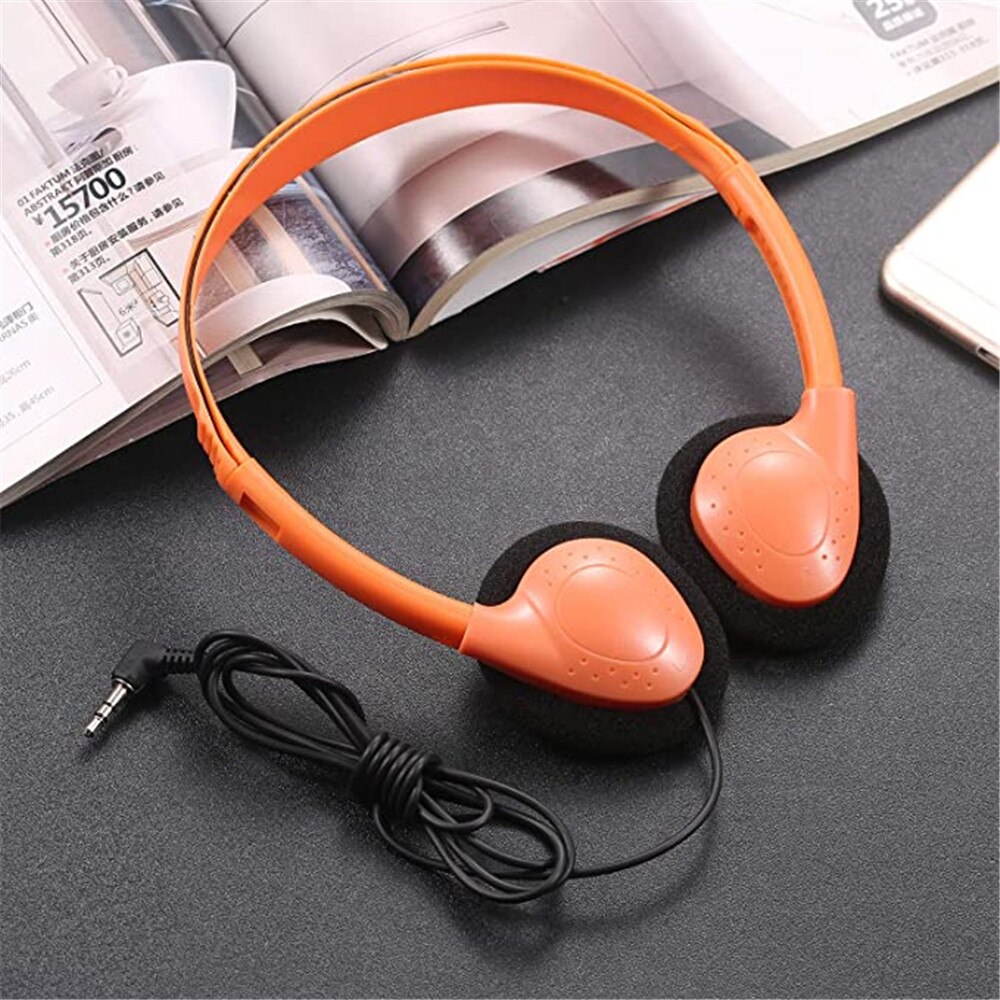 Kids Headphones With 3.5mm Pulg Wired Computer Headset Children Over Head Foldable Stereo Headset for IPhone iPad Tablet Mp3