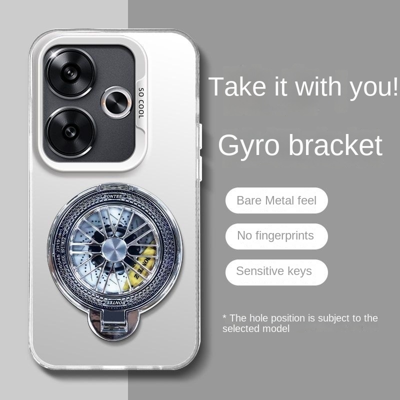 Etui do Realme GT 6 GT 6T Neo 6 7 Pro SE - Magnetyczne Ładowanie Bezprzewodowe Uchwyt Żyroskopowy: Mikrofibra / Szary
