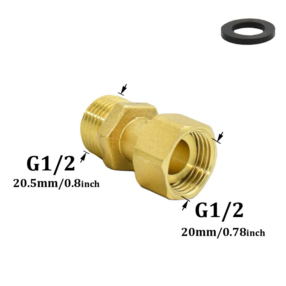 Durcheinander 1/2" 3/4" 1" Außengewinde Verbinder Wasserhahn 90 Grad Winkelverschraubungen Rohrverbinder drehen G1/2 G3/4 G1 Wasserverbindung: Braun