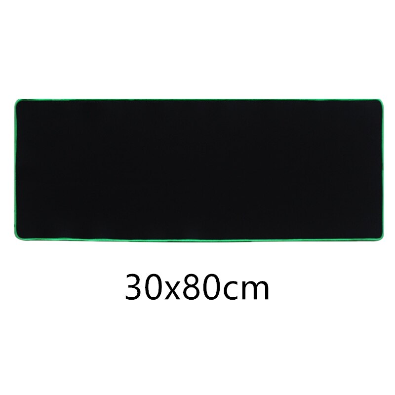 Alfombrilla de juego grande para ratón alfombrilla de ratón para teclado de ordenador grande, Base antideslizante, bordes cosidos duraderos, Ideal para ambos juegos: green edge